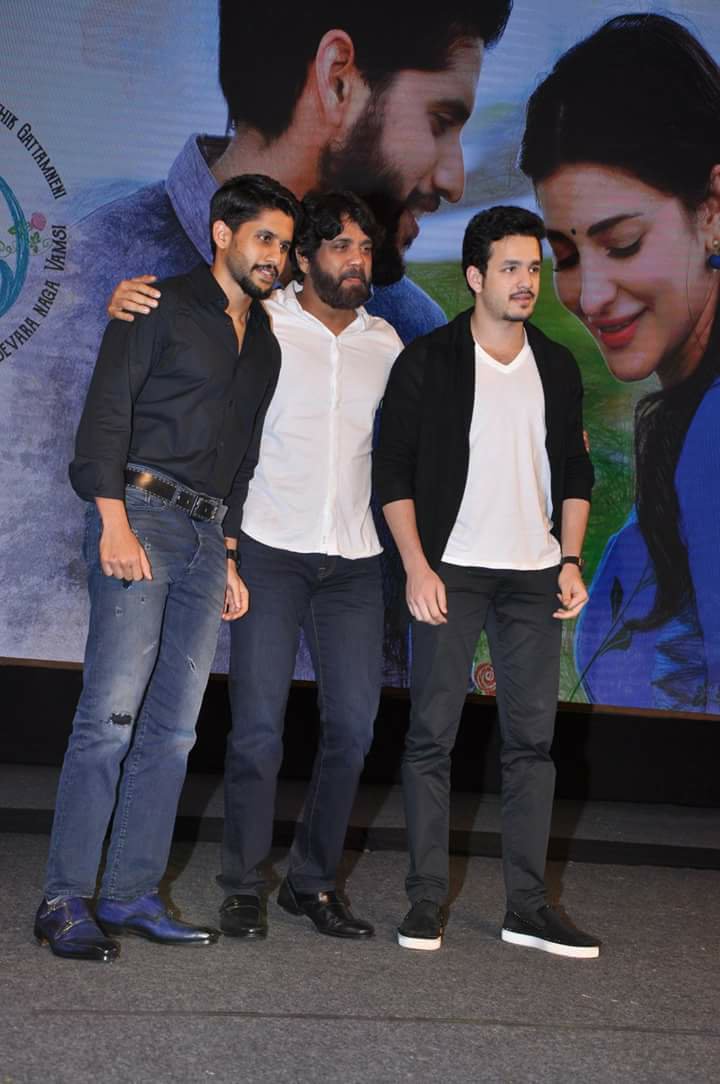 Telugu movie Premam Music Launch event held at Hyderabad. Celebs like Nagarjuna, Akhil Akkineni, Naga Chaitanya, Madonna Sebastian, Shruti Haasan, Naga Vamsi Suryadevara, Chandoo Mondeti, Gopi Sunder, PDV Prasad, Karthik Ghattamaneni, Rajesh Murugesan, Brahmaji, Kotagiri Venkateswara Rao, Avantika Vandanapu, Narra Srinu, KL Damodar Prasad, Prasad V. Potluri, Nikhil Siddharth, BV Nandini Reddy, S Radha Krishna, Suma, Dasari Narayana Rao, Naresh Iyer, Shree Mani, Alphonse Putharen, Purna chary, Vanamali, Vijay Yesudas, Krishna Madineni, Haricharan, Sachin Warrier, Karthik, Ranjith, Ramajogayya Sastry and others graced the event. Premam,Premam music launch,Premam music launch pics,Premam music launch images,Premam music launch photos,Premam music launch stills,Premam music launch pictures,Premam audio launch,Premam audio launch pics,Premam audio launch images,Premam audio launch p