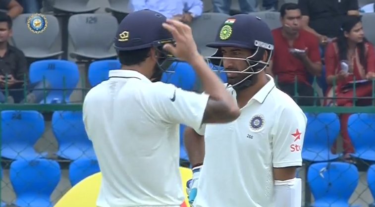 Indian skipper Virat Kohli won the toss and elected to bat in the first Test of the three match series against New Zealand at Green Park stadium here on Thursday. India vs New Zealand,India vs New Zealand Test series,India vs New Zealand 2016,India vs New Zealand 1st Test,Virat Kohli,Murli Vijay,KL Rahul,Cheteshwar Pujara,Virat Kohli (captain),Ajinkya Rahane,Rohit Sharma,Ravichandran Ashwin,Wriddhiman Saha (wicket