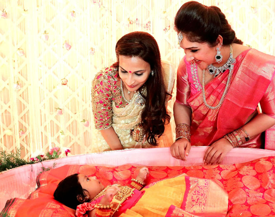 Naming and Cradle Ceremony of Baby Girl Rupikaa held at Park Hyatt in Hyderabad. Celebs like Sneha, Aishwarya R. Dhanush, Arun Vijay, Vijayakumar, Rahul, Sridevi Vijaykumar and others graced the event. Arun Vijay,Aishwarya R. Dhanush,Sneha,Vijaykumar,Sridevi Vijaykumar's baby Rupikaa,Rupikaa,Rupikaa naming ceremony