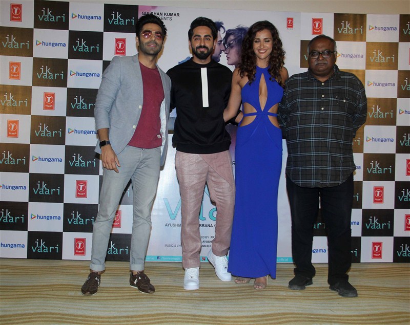 Celebs like Ayushmann Khurrana, Aisha Sharma, Apaarshakti Khurrana and others spotted at the launch of the song 'Ik Vaari'. Ayushmann Khurrana,Aisha Sharma,Apaarshakti Khurrana,Ik Vaari,Ik Vaari song,Ik Vaari song launch,Ik Vaari song launch pics,Ik Vaari song launch images,Ik Vaari song launch photos,Ik Vaari song launch stills,Ik Vaari song launch pictures