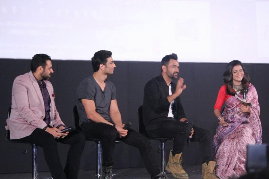 India's limited overs skipper Mahendra Singh Dhoni promotes M.S. Dhoni: The Untold Story in Chennai. Dhoni,M.S. Dhoni,MS Dhoni,M.S. Dhoni: The Untold Story,Dhoni in Chennai,MS Dhoni in Chennai,Dhoni promotes M.S. Dhoni movie,Sushant Singh Rajput,Mahendra Singh Dhoni