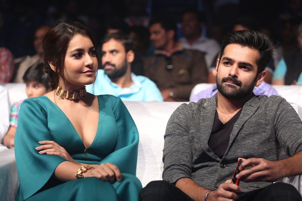 Telugu movie Hyper Theatrical Trailer launch event held in Hyderabad. Celebs like Ram Pothineni, Raashi Khanna, Nani, Sukumar, Priyanka, M. Ghibran, Santosh Srinivas, Prasad V Potluri, Harish Shankar, Anil Sunkara, Ramajogayya Sastry, Murali Sharma, Sravanthi Ravi Kishore, Prabhas Sreenu, KL Damodar Prasad, Shyamala, Nisha and others graced the event. Ram Pothineni,Raashi Khanna,Nani,Hyper Trailer Launch,Hyper Trailer,Hyper Trailer Launch pics,Hyper Trailer Launch event,Hyper Trailer Launch images,Hyper Trailer Launch photos,Hyper Trailer Launch pictures,Hyper Trailer Launch stills
