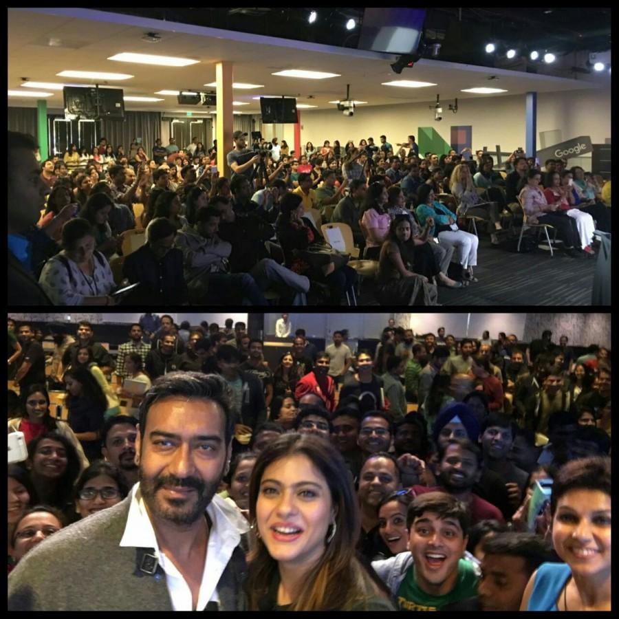 Popular Bollywood couple Ajay Devgn and Kajol visited the Facebook campus here. Kajol has also joined the social networking site. Ajay and Kajol, who have been married for 17 years, paid a visit to the Facebook office on Friday. Ajay Devgn and Kajol,Ajay Devgn,Kajol,Shivaay,Shivaay promotion,Shivaay movie promotion,Shivaay in Facebook campus,Ajay Devgn and Kajol in Facebook campus,Ajay Devgn in Facebook campus,Kajol in Facebook campus,Facebook campus