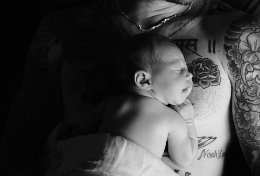 Singer Adam Levine and wife Behati Prinsloo have shared the first photograph of their newborn daughter online. Adam Levine,Behati Prinsloo,Adam Levine and Behati Prinsloo,Adam Levine daughter,Behati Prinsloo daughter,Adam Levine shares photo of newborn daughter,Behati Prinsloo shares photo of newborn daughter,newborn daughter
