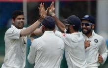 Riding on Ravichandran Ashwin and Ravindra Jadeja's brilliant bowling, New Zealand were bundled out by hosts India for 262 on the third day of the first Test at the Green Park stadium here on Saturday.
