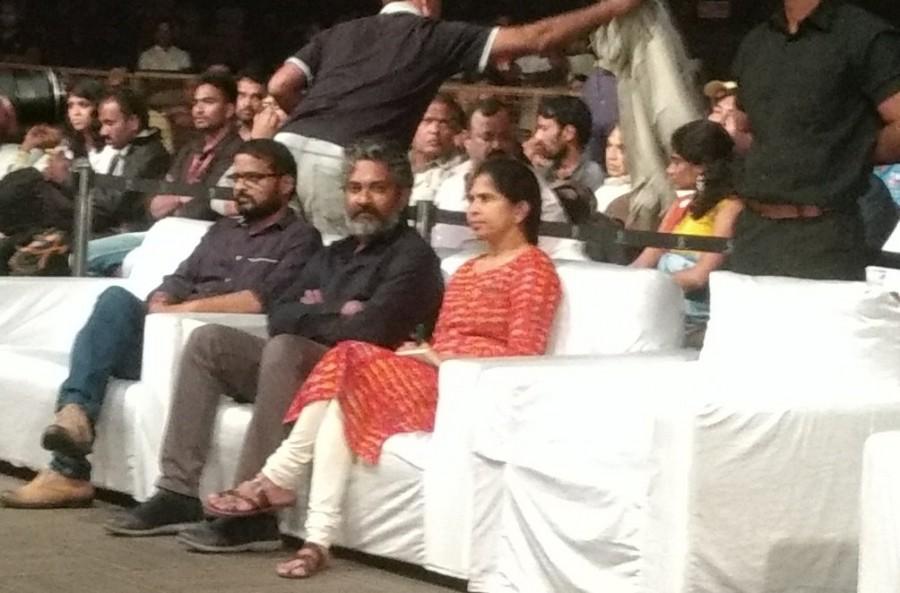 India's limited overs skipper Mahendra Singh Dhoni, Director SS Rajamouli and actor Sushant Singh Rajput at M.S. Dhoni: The Untold Story Telugu Audio Launch in in Hyderabad. Dhoni,SS Rajamouli,Sushant Singh Rajput,Dhoni and SS Rajamouli,M.S. Dhoni,M.S. Dhoni: The Untold Story Telugu Audio Launch,M.S. Dhoni: The Untold Story,M.S. Dhoni: The Untold Story Audio Launch