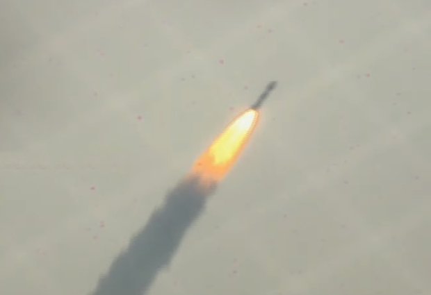 An Indian Polar Satellite Launch Vehicle (PSLV) rocket on Monday morning lifted off successfully with the country's weather satellite SCATSAT-1 and seven others. Isro,PSLV-C35,SCATSAT-1,SCATSAT-1 weather satellite,weather satellite,weather satellite in orbit,Polar Satellite Launch Vehicle,PSLV,Indian Polar Satellite Launch Vehicle,Indian Space Research Organisation