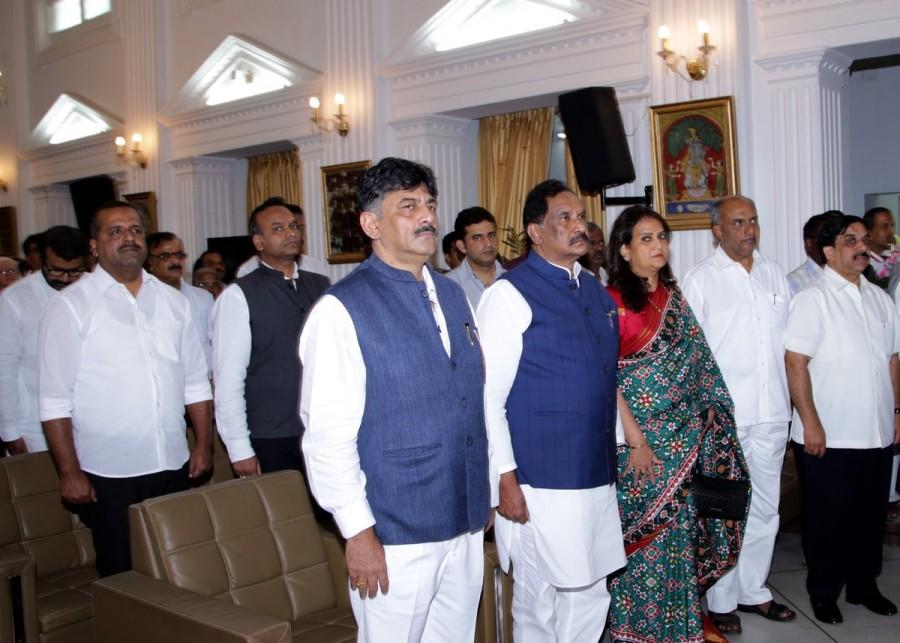 K.J. George rejoins the Siddaramaiah ministry in Karnataka on Monday, over two months after he resigned as Bengaluru Development Minister on July 18 following an FIR against him in the suicide case of a police officer, an official said on Sunday. KJ George,KJ George swears in as Minister,KJ George is back,KJ George as Minister,Governor Vajubhai R Vala,Siddaramaiah,CM Siddaramaiah,KJ George swars