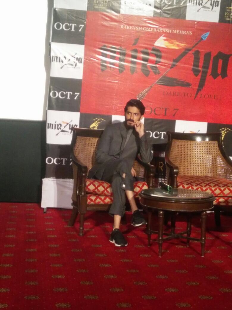 Bollywood movie Mirzya Second trailer launched today in Delhi. Celebs like Harshvardhan Kapoor, Saiyami Kher, Rakeysh Mehra and others graced the event. Mirzya Second trailer launch,Mirzya Second trailer,Mirzya trailer,Harshvardhan Kapoor,Saiyami Kher,Rakeysh Mehra,Mirzya Second trailer launch pics,Mirzya Second trailer launch images,Mirzya Second trailer launch photos,Mirzya Second trailer launch stills