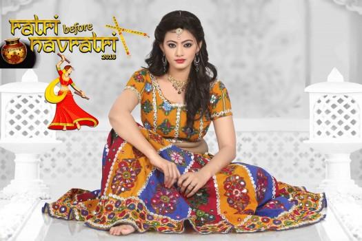 Shree Rajput and Ekta Jain are from Gujarat. They have done ads, serials and films. They got some time to shoot for Navratri as they love Dandiya and garba dance.