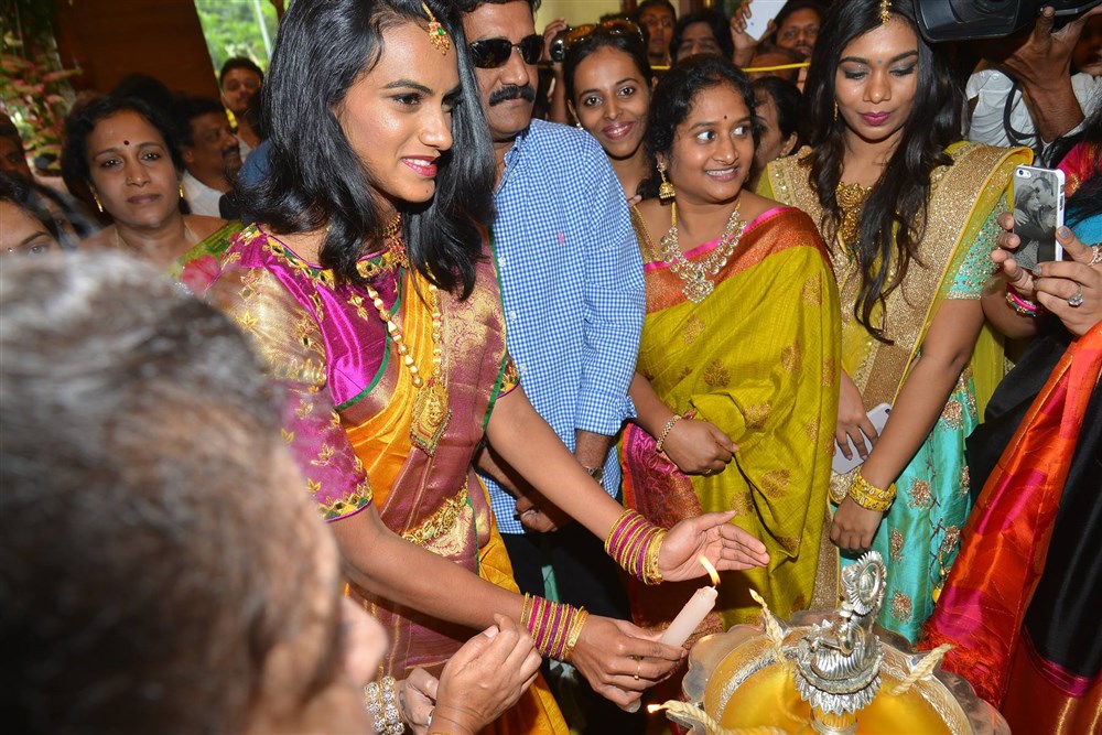 Photos of Kalamandir 25th Store Opening Ceremony at Asilmetta, Vizag Celebs like PV Sindhu, Raashi Khanna, Nivetha Thomas, Pragya Jaiswal, Ganta Srinivasa Rao Shriya Sharma, and others graced the event. Kalamandir 25th Store Opening Ceremony,Kalamandir 25th Store,PV Sindhu,Raashi Khanna,Nivetha Thomas,Pragya Jaiswal,Ganta Srinivasa Rao,Shriya Sharma,Kalamandir 25th Store launch,Kalamandir 25th Store launch pics,Kalamandir 25th Store launch images,Kalaman