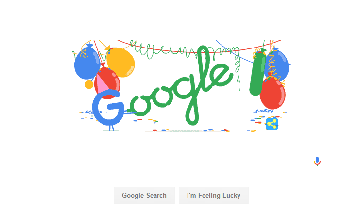 As Google celebrated its 18th birthday with an animated, festive-balloon Doodle on Tuesday, there were some confusion regarding the date as the search engine giant has celebrated its birthday on other days in the month of September in the past. Google,Google birthday,Google 18th Birthday,Google Doodle,Google celebrates 18th birthday with a Doodle,Google celebrates birthday with a Doodle,Google birthday Doodle
