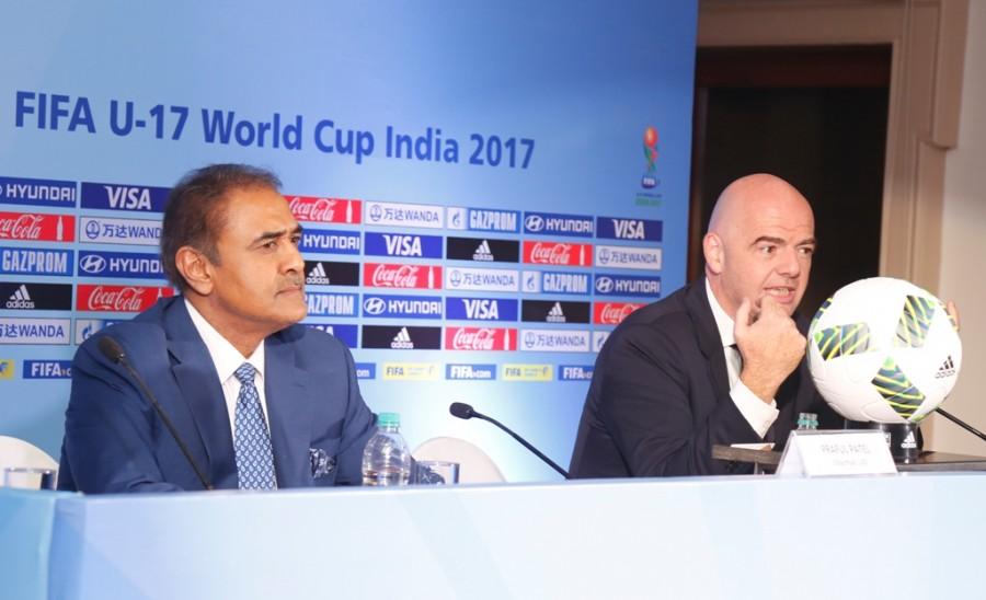 FIFA President Mr. Gianni Infantino who is on his first visit to India since being elected the FIFA President said on Tuesday (September 27, 2016) that Indian Football is FIFA President Gianni Infantino,Gianni Infantino,passionate giant of football,Indian Foitball,FIFA President,Mr. Gianni Infantino,Praful Patel