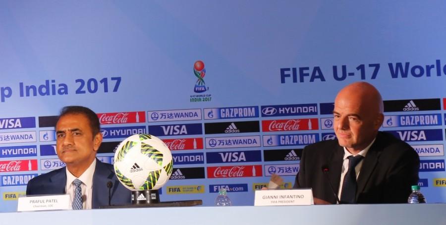 FIFA President Mr. Gianni Infantino who is on his first visit to India since being elected the FIFA President said on Tuesday (September 27, 2016) that Indian Football is FIFA President Gianni Infantino,Gianni Infantino,passionate giant of football,Indian Foitball,FIFA President,Mr. Gianni Infantino,Praful Patel