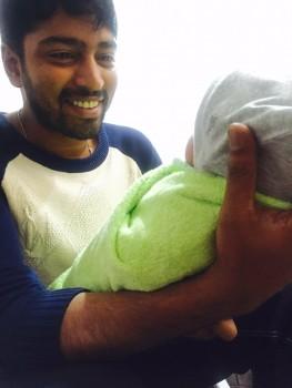 South Indian actor Allari Naresh blessed with a baby girl.