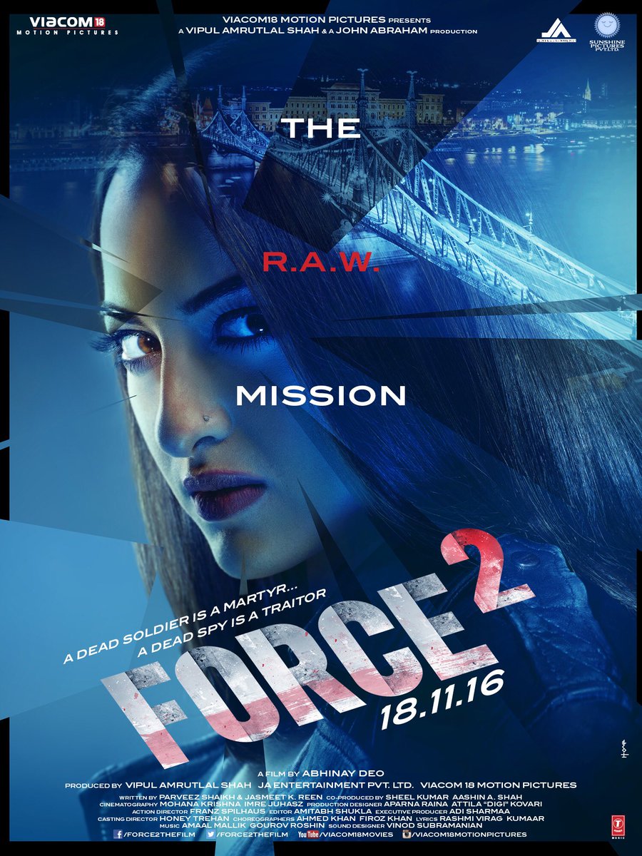 The makers of Force 2 unveiled the first poster of the film and it has left us wanting more! The poster, showcases lead protagonist John Abraham with a loaded gun, all ready to shoot. John Abraham,Force 2 first look poster,Force 2,Force 2 first look,Force 2 poster,Force 2 pics,Force 2 images,Force 2 photos,Force 2 stills,Force 2 pictures,Sonakshi Sinha,John Abraham and Sonakshi Sinha
