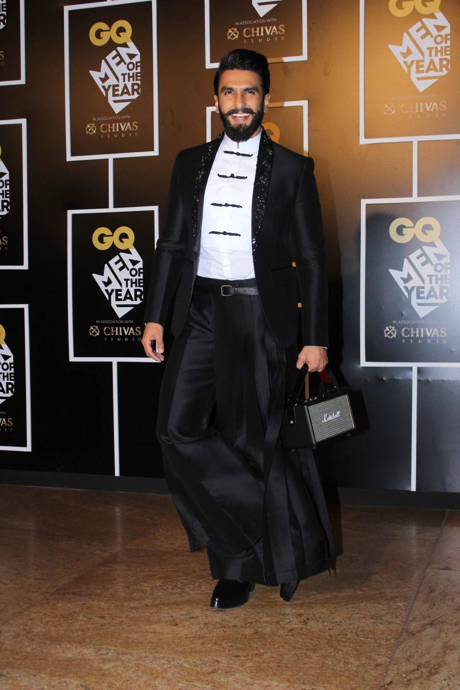 Bollywood actor Ranveer Singh at 8th edition of the GQ Men of the Year Awards. Ranveer Singh,actor Ranveer Singh,Ranveer Singh at GQ Men of the Year Awards,GQ Men of the Year Awards,GQ Men of the Year Awards 2016,Ranveer Singh pics,Ranveer Singh images,Ranveer Singh photos,Ranveer Singh stills,Ranveer Singh pictures