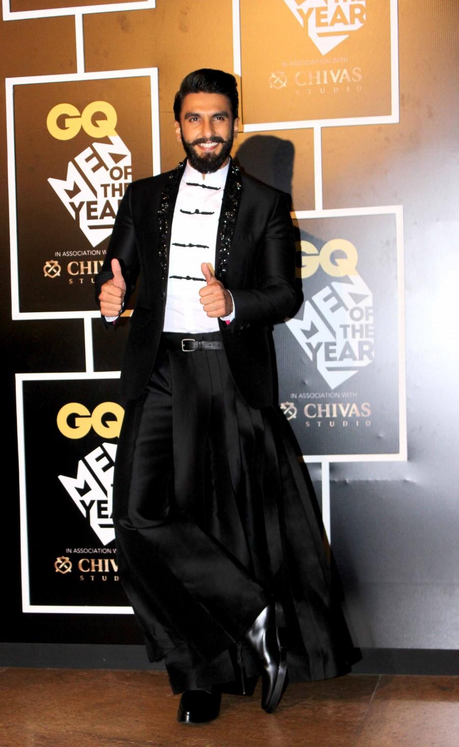 Bollywood actor Ranveer Singh at 8th edition of the GQ Men of the Year Awards. Ranveer Singh,actor Ranveer Singh,Ranveer Singh at GQ Men of the Year Awards,GQ Men of the Year Awards,GQ Men of the Year Awards 2016,Ranveer Singh pics,Ranveer Singh images,Ranveer Singh photos,Ranveer Singh stills,Ranveer Singh pictures