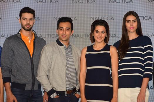 Nautica launch of new collection with actor Taapsee Pannu and Rahul Khanna.