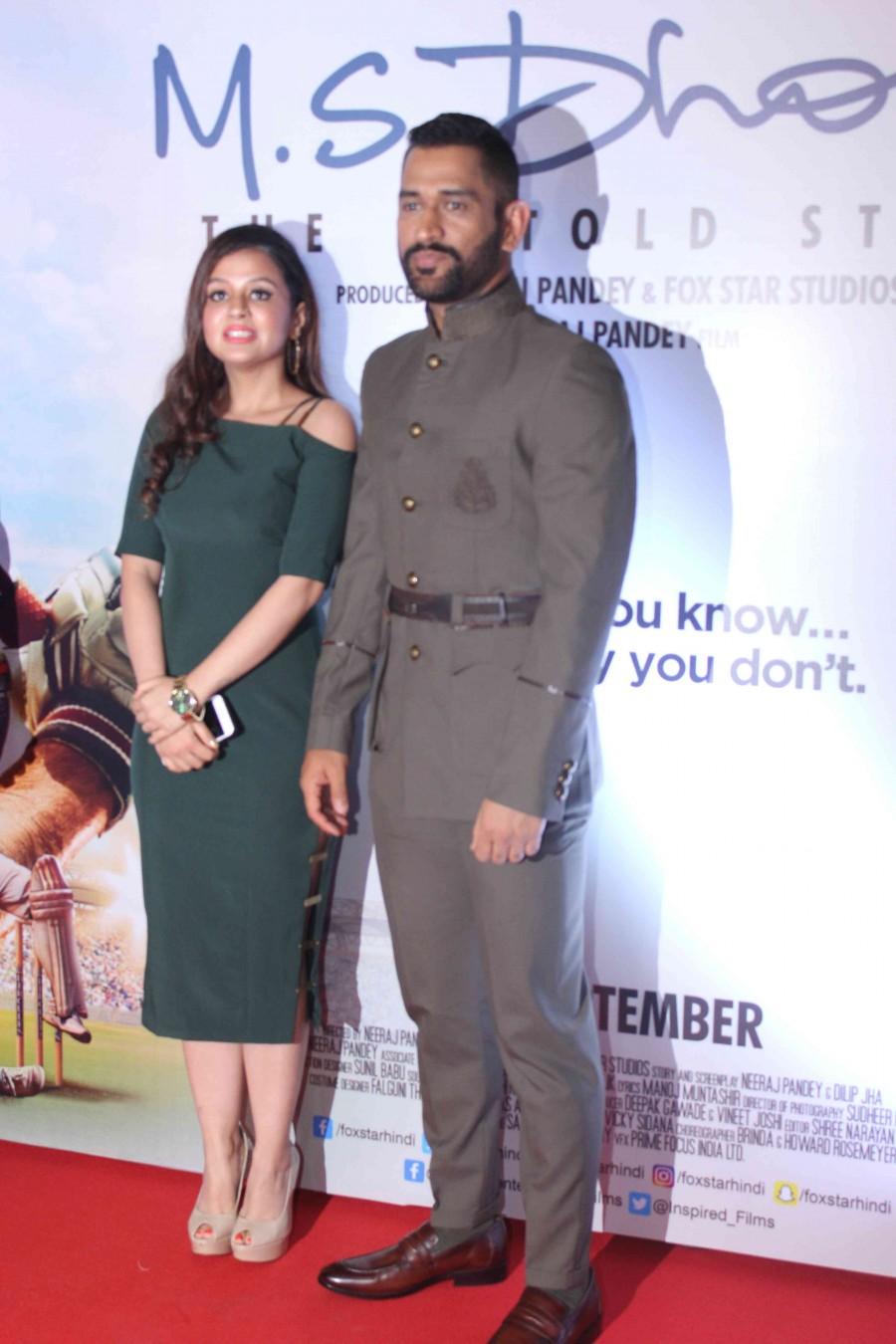 The recent screening of M.S. Dhoni: The Untold Story was a star-studded affair. Celebs like Sakshi Dhoni, Mahendra Singh Dhoni, Sapna Bhavnani, Disha Patani, Deepshika Bhagnani, Dheeraj Deshmukh, Pooja Bhagnani, Vashu Bhagnani, Manoj Tiwari, Sushant Singh Rajput, Bhushan Kumar, Divya Khosla Kumar, Kiara Advani and others graced the event. M.S. Dhoni: The Untold Story special screening,M.S. Dhoni special screening,MS Dhoni special screening,Sakshi Dhoni,Mahendra Singh Dhoni,Sapna Bhavnani,Disha Patani,Deepshika Bhagnani,Dheeraj Deshmukh,Pooja Bhagnani,Vashu Bhagnani,Manoj Tiwari,Sushant Sin
