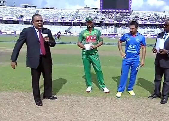 Bangladesh v Afghanistan 3rd ODI: Bangladesh won the toss and opted to bat. Bangladesh v Afghanistan,BANvAFG,BAN v AFG,Bangladesh v Afghanistan 3rd ODI,Bangladesh,Afghanistan,Afghanistan cricket,Shakib Al Hasan,Mohammad Nabi,Mashrafe Mortaza