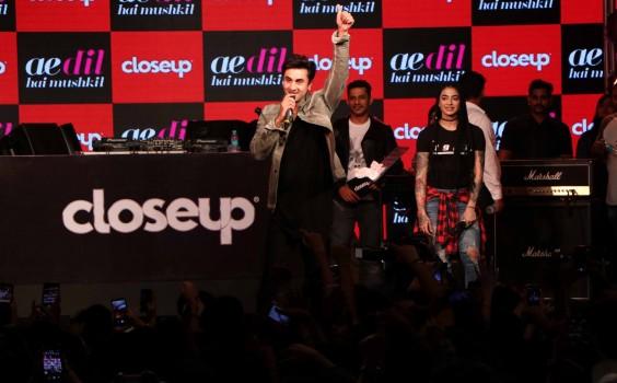 Bollywood actor Ranbir Kapoor performs during Closeup First Move Party, in Mumbai.