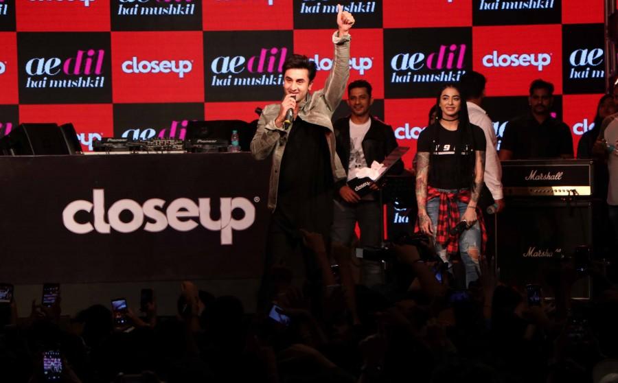 Bollywood actor Ranbir Kapoor performs during Closeup First Move Party, in Mumbai. Ranbir Kapoor,Ranbir Kapoor at Closeup First Move Party,Closeup First Move Party,actor Ranbir Kapoor,Ranbir Kapoor dancing,Ranbir Kapoor singing,Ranbir Kapoor pics,Ranbir Kapoor images,Ranbir Kapoor stills,Ranbir Kapoor pictures