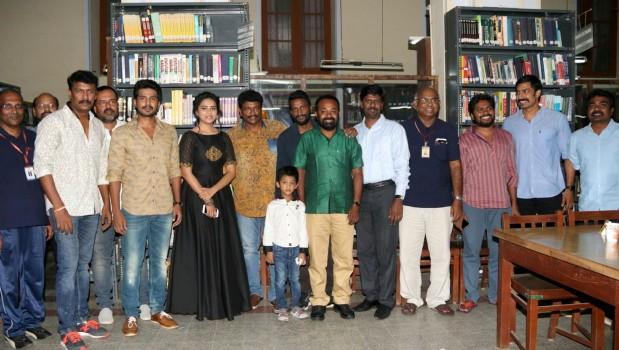 Tamil movie Maaveeran Kittu Teaser launched in Chennai. Celebs like Vishnu Vishal, R. Parthiban, Sri Divya, Pa Ranjith, Harish Uthaman, Kasi Viswanathan, Icewear Chandrasamy, Suseenthiran, Rajeevan, D.N.Thai Saravanan, Samuthirakani and others graced the event.