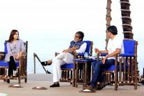 Photos of Bollywood actor Amitabh Bachchan participates in cleanliness drive at Juhu Beach.