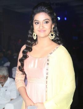 South Indian Actress Keerthy Suresh at Remo Track Launch.