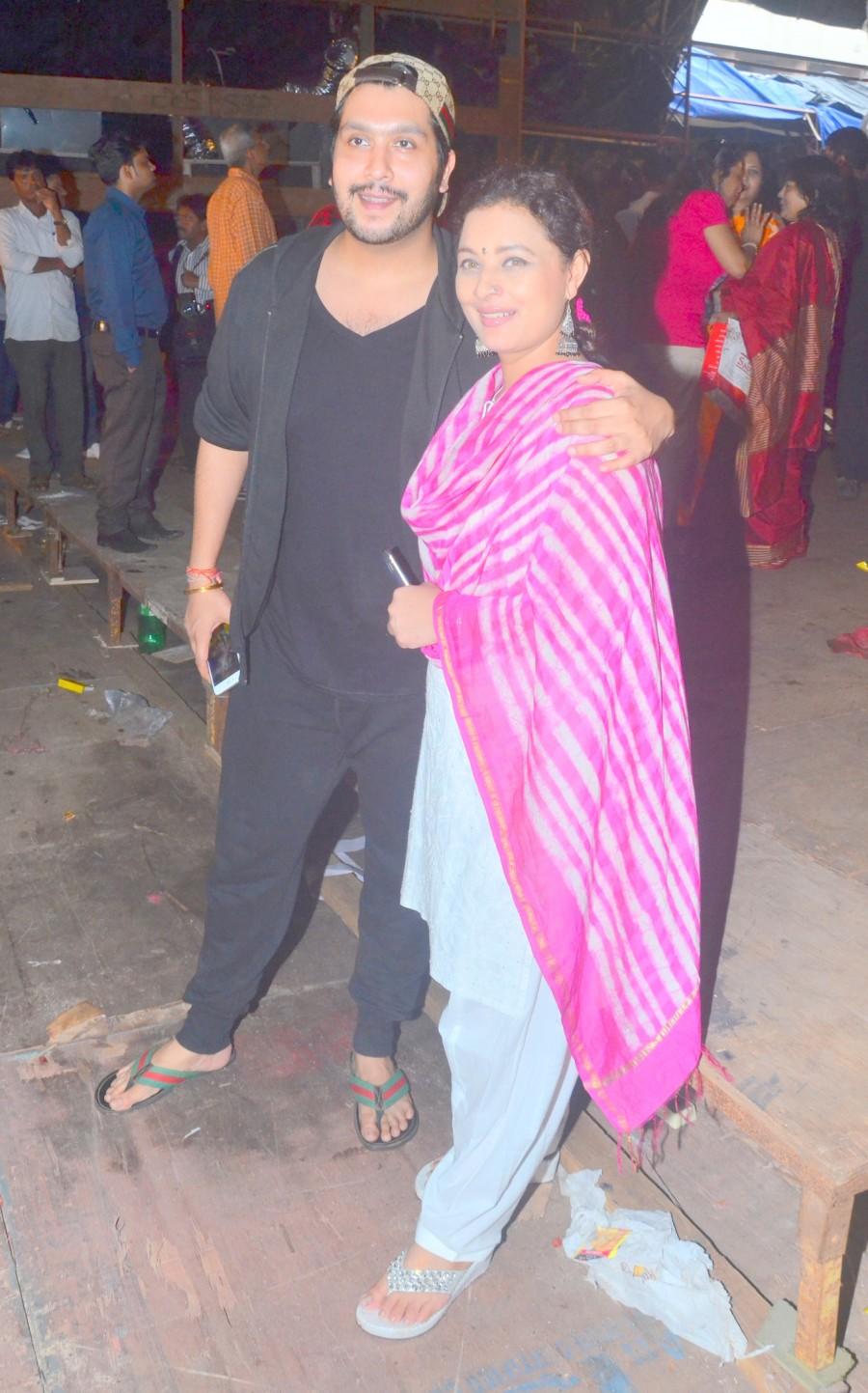 Father- Son duo "Bappi Lahiri & Bappa Lahiri" brings one of the oldest and the biggest Durga Puja- North Bombay Sarbojanin Durga Puja Samiti 2016 in Mumbai. Bappi Lahiri and Bappa Lahiri,Bappi Lahiri,Bappa Lahiri,Sarbojanin Durga Puja Samiti 2016,Sarbojanin Durga Puja Samiti,Durga Puja Samiti 2016,Durga Puja