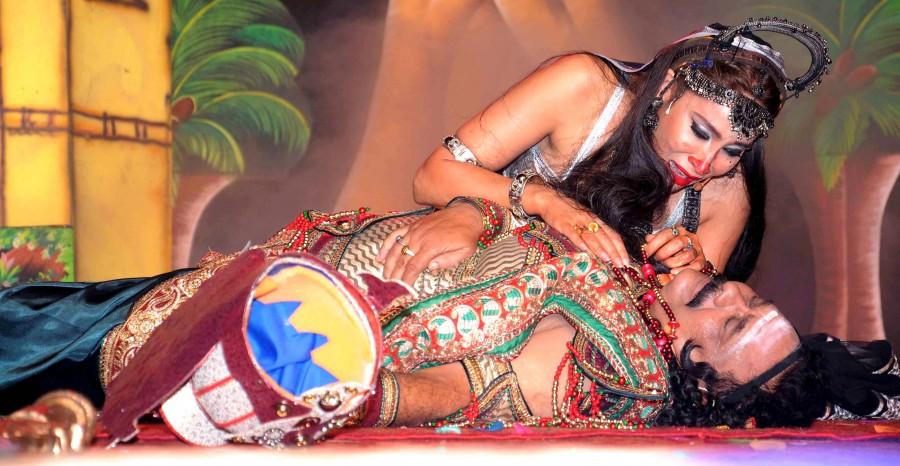 Sofia Hayat is in India to promote her film Six X. She went to Delhi to play Surpnakha in Ramleela at Red Fort. This was her first play in India. She loved the response of public. More than 50,000 people came to see the Ramleela. Shakti Kapoor played Khar, Harish played Laxman and Gurleen Chopra played Sita. Sofia Hayat,actress Sofia Hayat,Sofia Hayat plays Surpnakha,Surpnakha,Ramleela at New Delhi Red Fort,Sofia Hayat pics,Sofia Hayat images,Sofia Hayat photos,Sofia Hayat stills,Sofia Hayat pictures