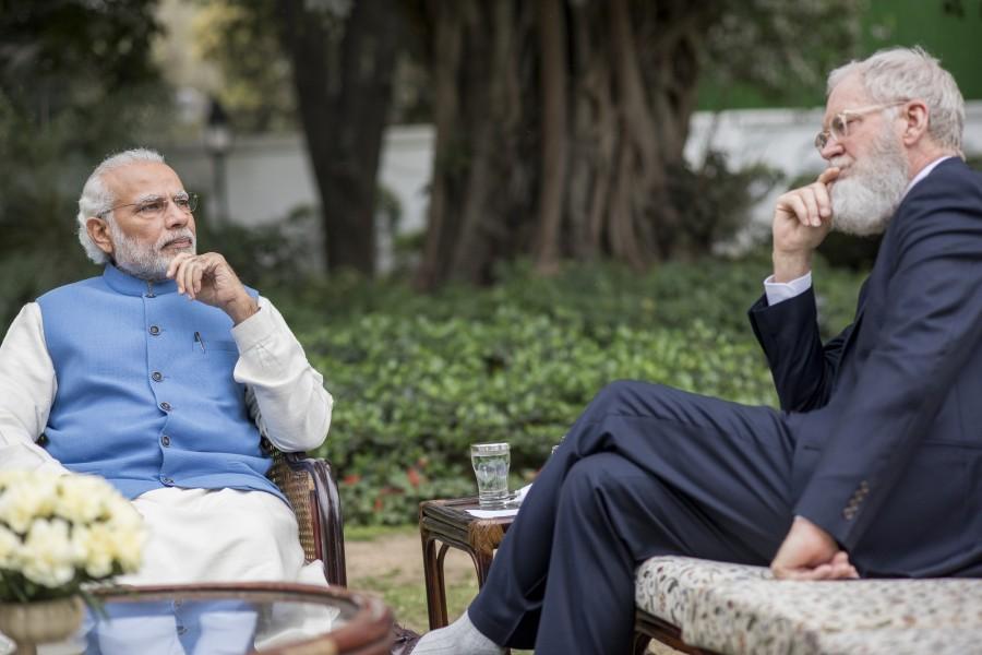 "If the world helps me with technology, helps me with resources, I will be the very first person to switch over to clean energy completely," Modi said in a special behind-the-scenes video for the show. The series investigates both the global and individual devastation wrought by the world's most catastrophic issue of climate change. It also features popular celebrity hosts -- from Harrison Ford to Matt Damon. Narendra Modi,PM Narendra Modi,Modi,David Letterman,Modi with David Letterman,Modi and David Letterman,Prime Minister Narendra Modi