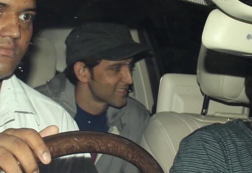 Photos of Bollywood actor Hritik Roshan spotted at a Skin Clinic.