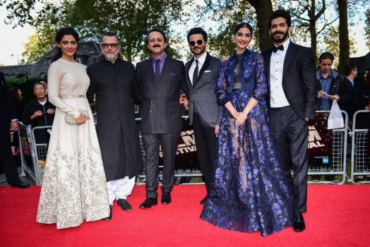 Celebrated Indian filmmaker Rakeysh Omprakash Mehra's latest cinematic masterpiece, MIRZYA, received its GALA Premiere at the 60th BFI London Film Festival in partnership with American Express on Thursday 6th October at 5.30pm. Anil Kapoor, the father of the lead star Harshvardhan Kapoor, and his sister Sonam Kapoor, walked the Red Carpet along with leading lady Saiyami Kher, co-starArt Malik the Director, Rakeysh Omprakash Mehra, Producer Rohit Khattar, amongst others.