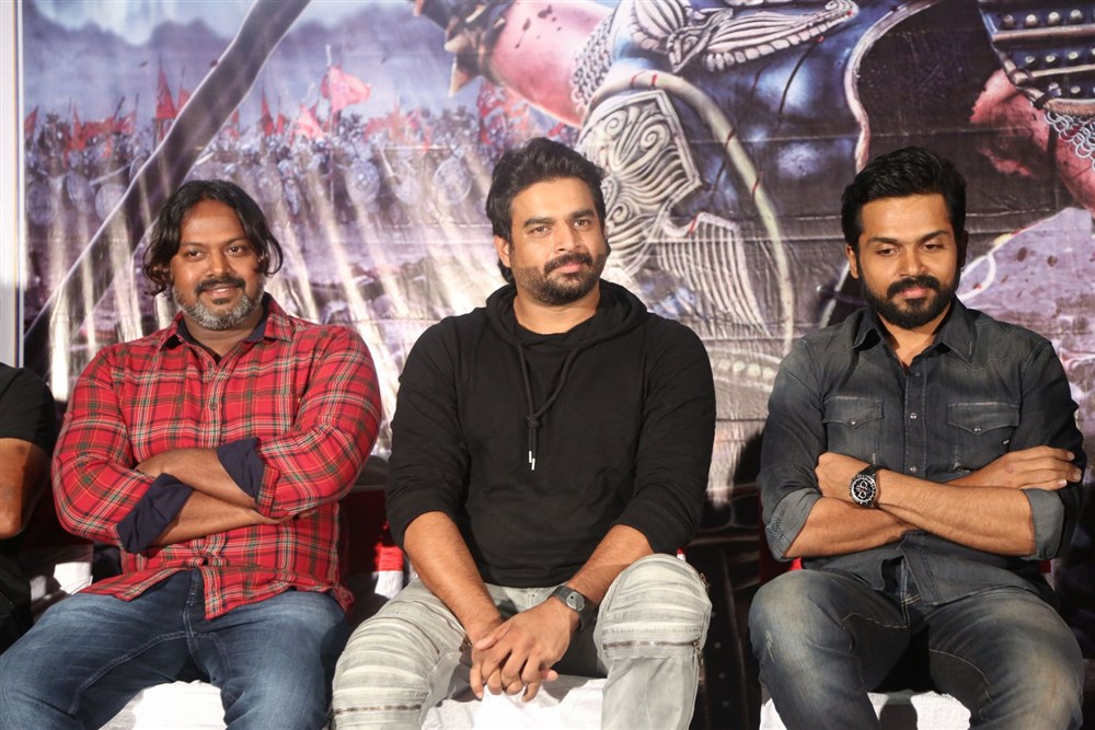 Telugu Movie Kaashmora Audio and Trailer event held at Hyderabad. Celebs like Karthi, R Madhavan, Sri Divya, Director Gokul, Cinematographer Om Prakash, SR Prabhu, Rajeevan, Prasad V. Potluri, Vamsi Paidipally and others graced the event. Kaashmora Music Launch,Kaashmora Music,Kaashmora audio Launch,Kaashmora audio,Karthi,R Madhavan,Sri Divya,Director Gokul,Cinematographer Om Prakash,SR Prabhu,Rajeevan,Prasad V. Potluri,Vamsi Paidipally,Kaashmora Music Launch pics,Kaashmora Music Launch im