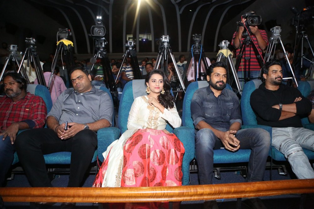 Telugu Movie Kaashmora Audio and Trailer event held at Hyderabad. Celebs like Karthi, R Madhavan, Sri Divya, Director Gokul, Cinematographer Om Prakash, SR Prabhu, Rajeevan, Prasad V. Potluri, Vamsi Paidipally and others graced the event. Kaashmora Music Launch,Kaashmora Music,Kaashmora audio Launch,Kaashmora audio,Karthi,R Madhavan,Sri Divya,Director Gokul,Cinematographer Om Prakash,SR Prabhu,Rajeevan,Prasad V. Potluri,Vamsi Paidipally,Kaashmora Music Launch pics,Kaashmora Music Launch im
