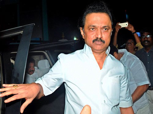 DMK's Stalin visits Apollo Hospital; wishes Jayalalithaa speedy recovery. Tamil Nadu Chief Minister J.Jayalalithaa continues to be under constant montoring by specialist doctors, said Apollo Hospital on Saturday. In a statement issued here, Apollo Hospitals said she is under constant monitoring by intensivists and consultants in the panel. Stalin visits Apollo Hospital,Stalin visits Jayalalithaa in hospital,Stalin visits Jayalalithaa,Stalin meets Jayalalithaa,Jayalalithaa,Apollo Hospital,jayalalithaa health,Jayalalithaa health update,tamil nadu cm jayalalithaa
