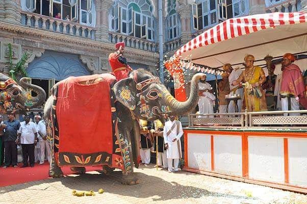 Mysuru royal dynasty's adopted scion Yaduveer Krishnadatta Chamaraja Wodiyar held a private durbar (court) in the Amba Vilas Palace in the state's cultural capital, about 150 km from Bengaluru. Mysore Dasara Festival Celebration,Mysore Dasara Festival,Mysore Dasara,Mysore Dasara Celebration,Mysore Dasara Celebration pics,Mysore Dasara pics,Mysore Dasara images,Mysore Dasara photos,Mysore Dasara stills,Mysore Dasara pictures