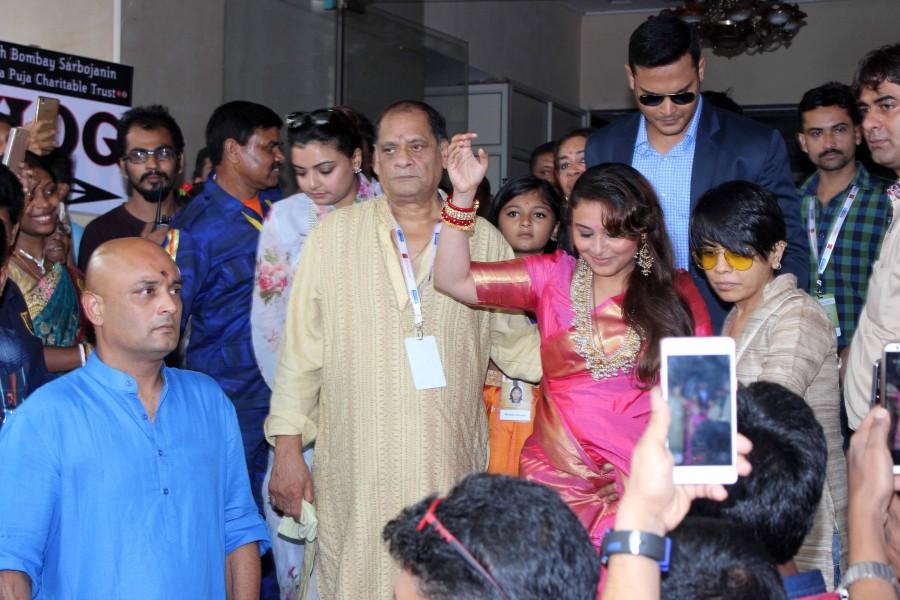 Photos of Bollywood actress Rani Mukerji attends the Durga Puja celebrations in Mumbai. Rani Mukerji,Rani Mukerji attends the Durga Puja celebrations,Durga Puja celebrations,Durga Puja celebrations in Mumbai,Durga Puja celebrations pics,Durga Puja celebrations images,Durga Puja celebrations photos,Durga Puja celebrations stills,Durga Puja ce