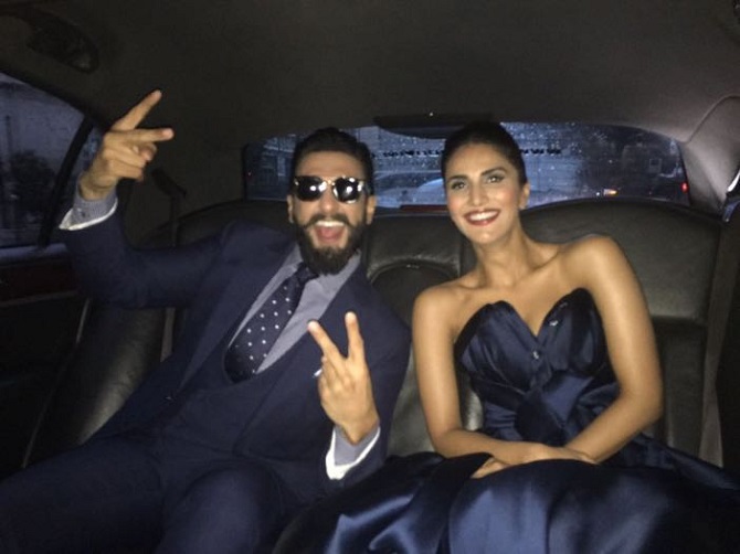 Ranveer Singh, Vaani Kapoor at the trailer launch of 'Befikre' in Paris. "Befikre", set to release on December 9, captures the Parisian spirit of freedom and impulsive living. Ranveer Singh,Vaani Kapoor,Befikre,Befikre Trailer,Befikre Trailer Launch,Befikre Trailer Launch pics,Befikre Trailer Launch images,befikre trailer launch in Eiffel Tower,Befikre Trailer Launch stills,Befikre Trailer Launch pictures
