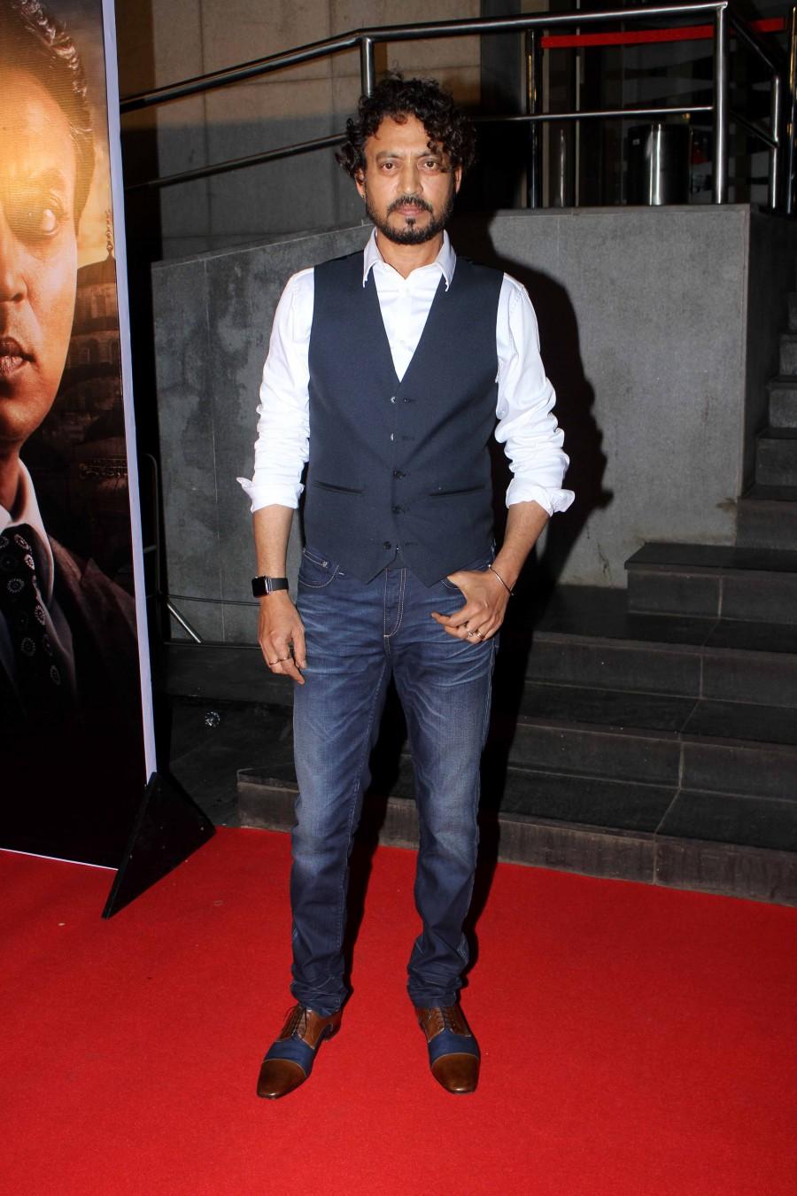 The recent screening of Inferno was a star-studded affair. Bollywood stars Irrfan Khan, Pooja Hegde, Richa Chadda, Govind Sandhu, Meghna Gulzar, Sonnalli Seygall, Ramesh Sippy, Kiran Juneja, Fahad Samar, Abhinay Deo, Gulshan Devaiya, Kalliroi Tziafeta, Gautam Gulati, Akshay Oberoi, Ayaan Khan, Sutapa Sikdar, Milap Zaveri, Maria Goretti, Arshad Warsi, Patralekha, Pallavi Sharda, Richa Chadda, Divya Dutta, Vicky Kaushal, Rajkumar Hirani were spotted at the special screening of Inferno. Inferno special screening,Irrfan Khan,Pooja Hegde,Richa Chadda,Govind Sandhu,Meghna Gulzar,Sonnalli Seygall,Ramesh Sippy,Kiran Juneja,Fahad Samar,Abhinay Deo,Gulshan Devaiya,Kalliroi Tziafeta,Gautam Gulati,Inferno special screening pics,Inferno special sc