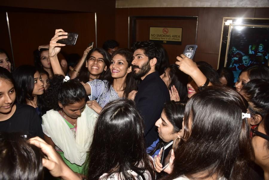 The very first glimpses of the film got the girls weak in the knees and Harsh won the hearts of many with his innocence and good looks. Upon its release, Mirzya further gave the women a reason to drool over this Bollywood's latest offering. Harshvardhan Kapoor,Mirzya special screening,Mirzya,Mirzya special screening for girls,Mirzya special screening pics,Mirzya special screening images,Mirzya special screening photos,Mirzya special screening stills,Mirzya special screening pictures