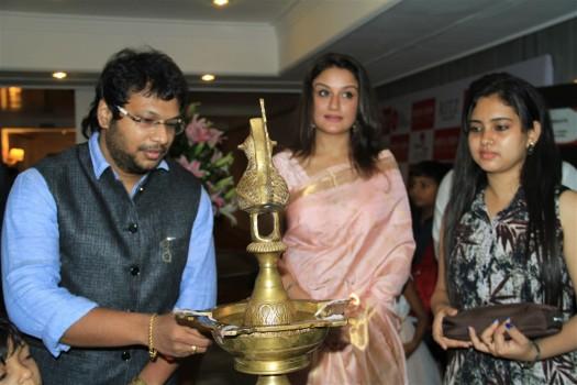 Photos of South Indian Actress Sonia Agarwal inaugurates Hoofa Posh Exhibition and Fashion show in Chennai.