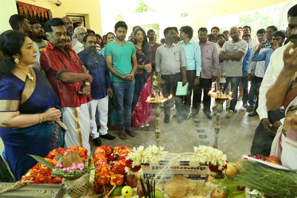 Tamil movie Nagesh Thiraiarangam Pooja event held at Chennai. Celebs like Aari, Ashna Zaveri, Kaali Venkat, Latha, MS Prabhu, Mohamad Issack and others graced the event. Nagesh Thiraiarangam movie launch,Nagesh Thiraiarangam,Nagesh Thiraiarangam movie pooja,Aari,Ashna Zaveri,Kaali Venkat,Latha,MS Prabhu,Mohamad Issack,Nagesh Thiraiarangam movie launch pics,Nagesh Thiraiarangam movie launch images,Nagesh Thiraiarangam movi