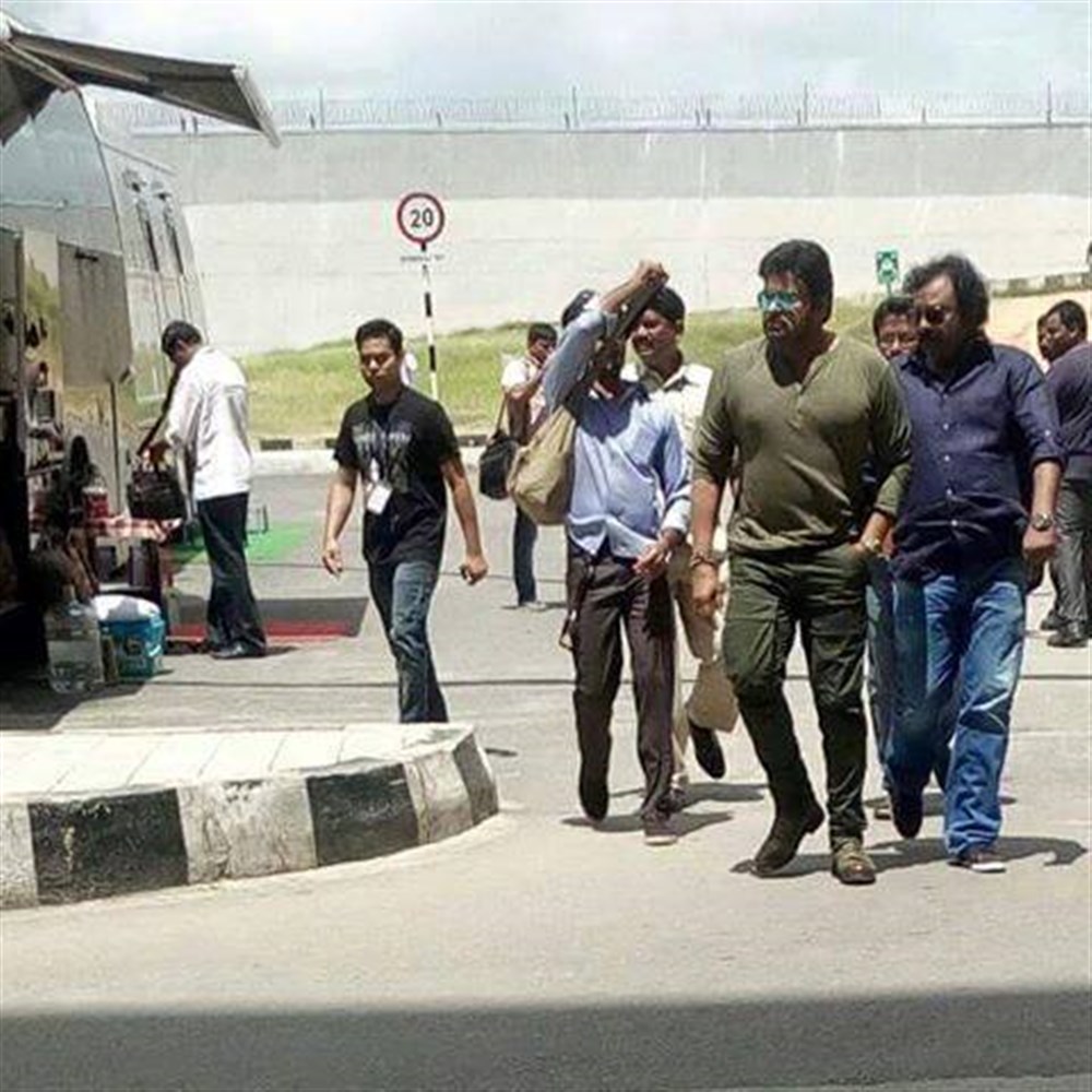 Photos of Megastar Chiranjeevi, Ram Charan, Raghava Lawrence, VV Vinayak and Kona Venkat at Khaidi No 150 Movie Shooting Spot Stills. Khaidi No 150,Chiranjeevi,Ram Charan,Raghava Lawrence,VV Vinayak,Megastar Chiranjeevi,Khaidi No 150 Shooting Spot,Khaidi No 150 Shooting Spot pics,Khaidi No 150 Shooting Spot images,Khaidi No 150 Shooting Spot photos,Khaidi No 150 Shooting Spot stills,Kha