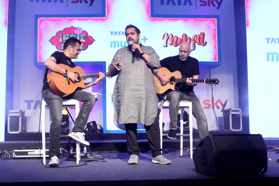 Shankar Mahadevan,Launch of Tata Sky music plus,Tata Sky music plus,Tata Sky music plus launch,Tata Sky music plus launch pics,Tata Sky music plus launch images,Tata Sky music plus launch photos,Tata Sky music plus launch stills,Tata Sky music plus launch