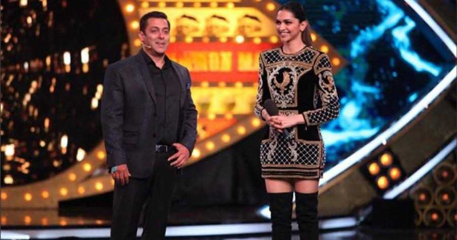 Photos of Bollywood actress Deepika Padukone unveils trailer of xXx: The Return of Xander Cage on Salman Khan's Bigg Boss 10. Deepika Padukone,Deepika Padukone and Salman Khan,Deepika Padukone with Salman Khan,Salman Khan and Deepika Padukone,Salman Khan with Deepika Padukone,Deepika Padukone at Bigg Boss 10,Bigg Boss 10,xXx: The Return of Xander Cage,xXx: The Return of Xander C