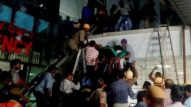 "The ICU, dialysis and emergency units have been sealed for investigation," she added. Fire service sources said the blaze originated around 7.30 p.m. apparently due to an electric short circuit. Bhubaneswar,Sum Hospital,sum hospital bhubaneswar,sum hospital fire,major fire at Sum Hospital,sum hospital news,Sum Hospital pics,Sum Hospital images,Sum Hospital stills,Sum Hospital pictures,Sum Hospital photos