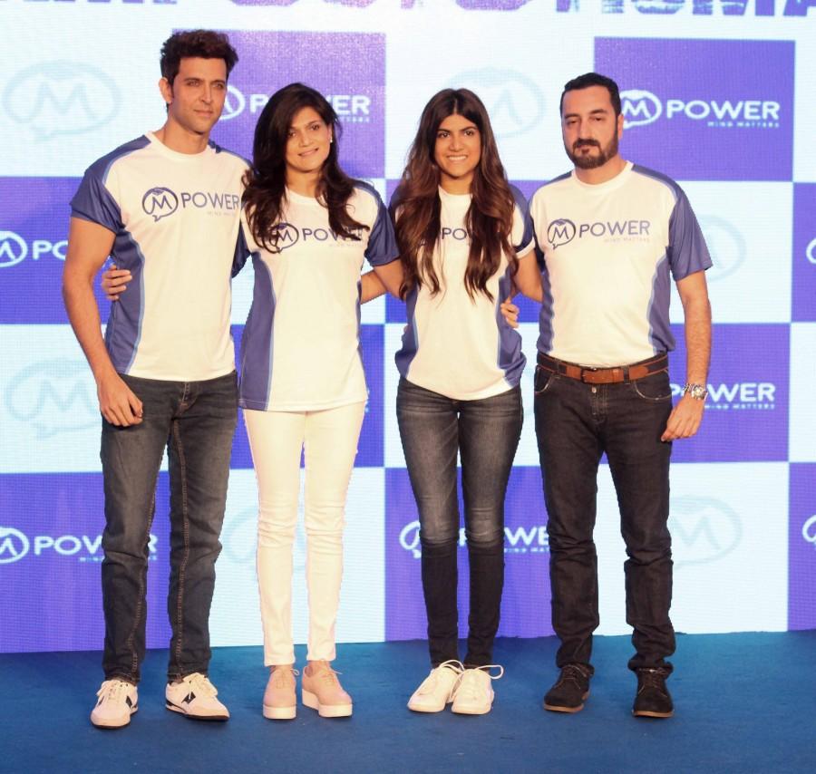 Photos of Bollywood actor Hrithik Roshan launches Mpower's Everyday Heroes campaign in Mumbai. Hrithik Roshan,Mpower's Everyday Heroes campaign,Mpower Everyday Heroes campaign,Actor Hrithik Roshan,Neerja Birla,Hrithik & Neerja Birla